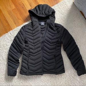 Black Duck Down Puffer Coat